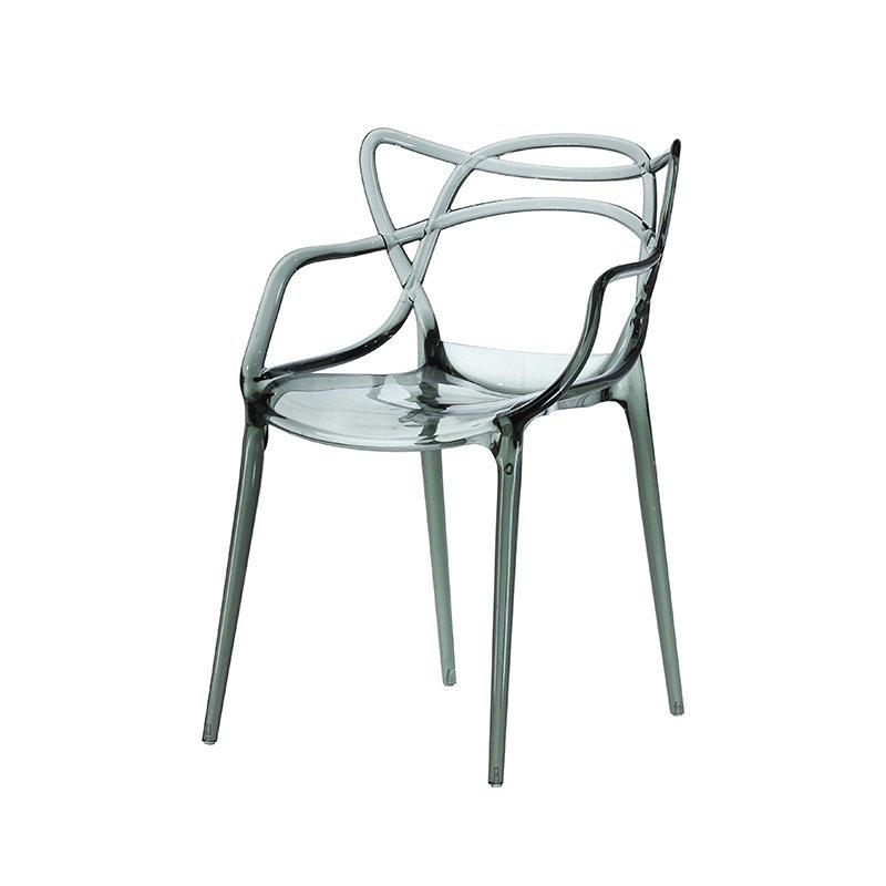 green acrylic dining chair